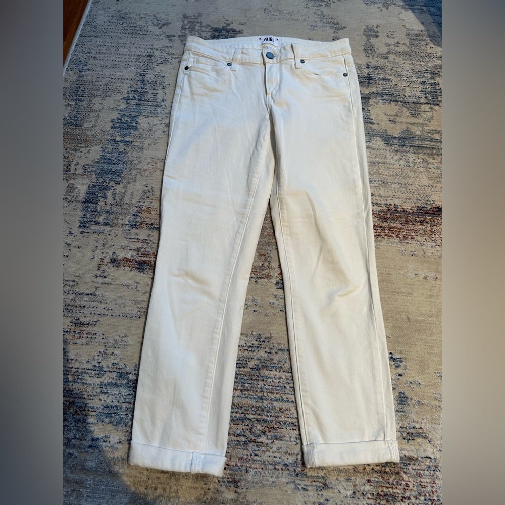 PAIGE Kylie Crop White Jeans
